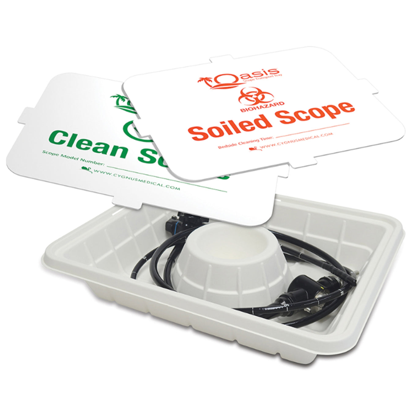 Scope Transport Tray with Lid