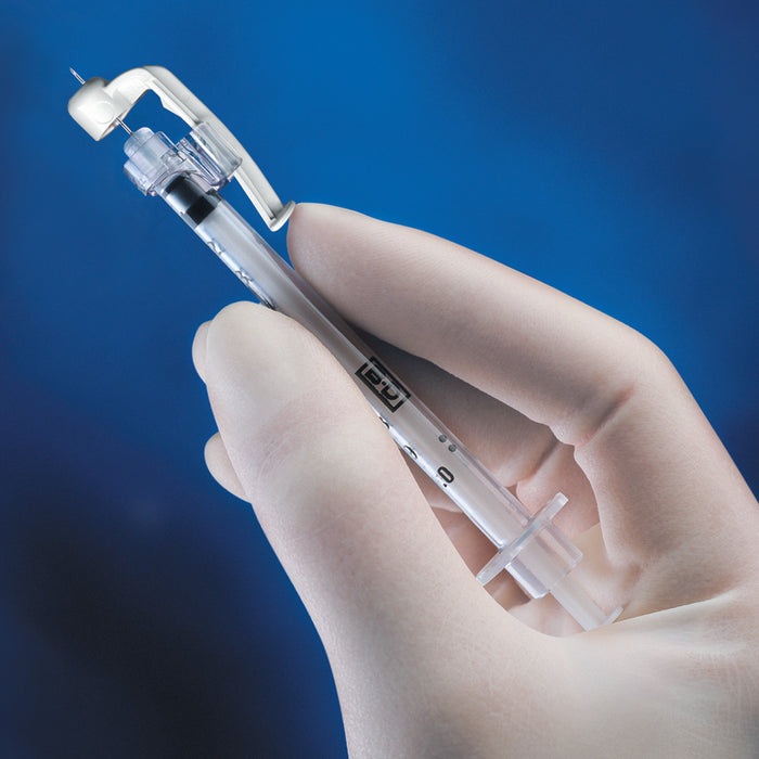 Safety Insulin Syringe with Needle