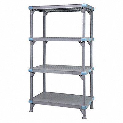Freestanding Stationary Plastic Shelving