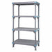 Freestanding Stationary Plastic Shelving