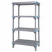 Freestanding Stationary Plastic Shelving