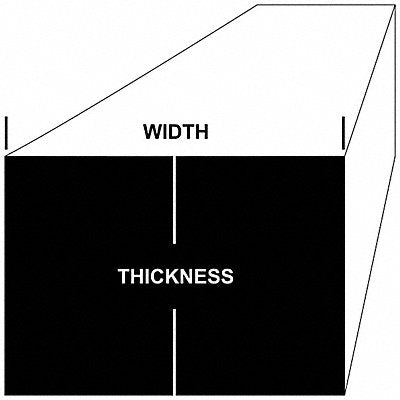 Aluminum Rectangle Bar 0.5 in Over. W