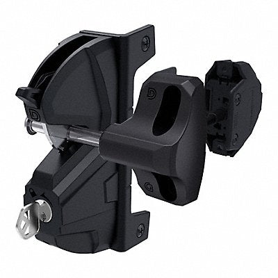 Security Gravity Gate Latch 1.5In. W Blk