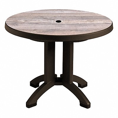 Aquaba 38 Round Table in Ranch / Bronze