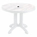 Aquaba 38 Round Table in White