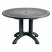 Aquaba 48 Round Table Charcoal