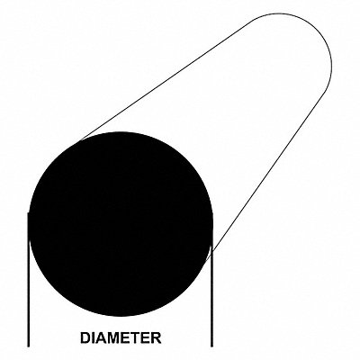 Aluminum Round Bar 36 in Overall L