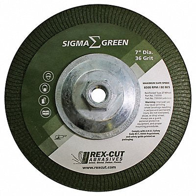 Grinding Wheel 7 x 5/8-11 36 Grit