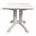 Aquaba 32 Square Table in White