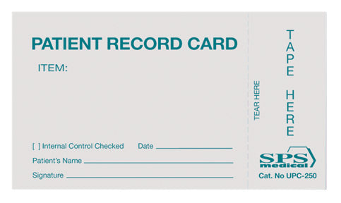 Sterilization Record Card