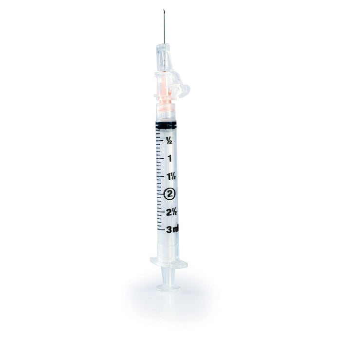 Safety Hypodermic Syringe with Needle