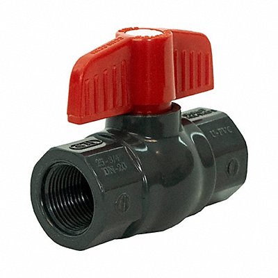 PVC Sched 80 NPT Ball Valve 1/2 