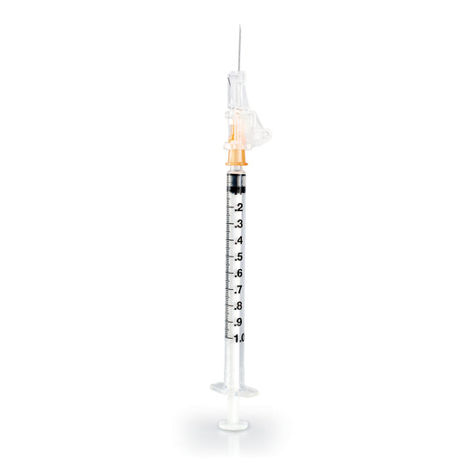 Safety Hypodermic Syringe with Needle