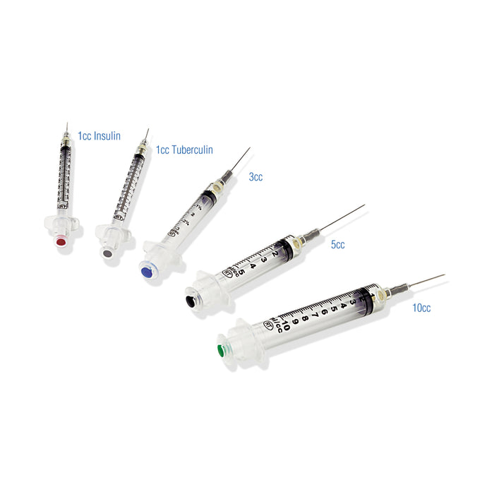 Safety Hypodermic Syringe with Needle