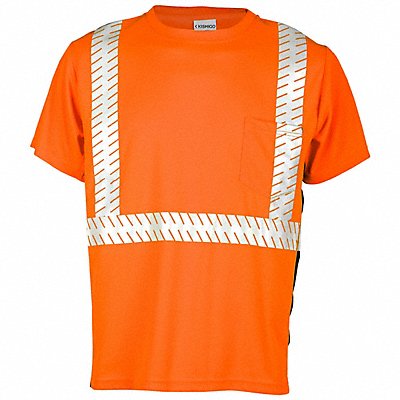 T-Shirt Black Sided Class 2 Orange 5XL