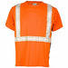 T-Shirt Black Sided Class 2 Orange 5XL