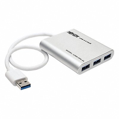 USB Hub 4 Port Portable Mini Aluminum