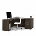 Desk L-Shaped 66 Dark Chocolate