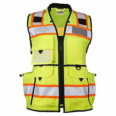 High-Visibility Vest Black/Lime Women XL