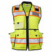 High-Visibility Vest Black/Lime Women M