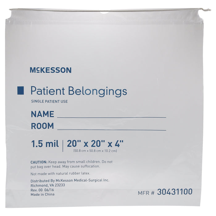 Patient Belongings Bag