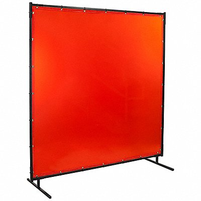 Welding Screens 8 ft H 8 ft W Orange