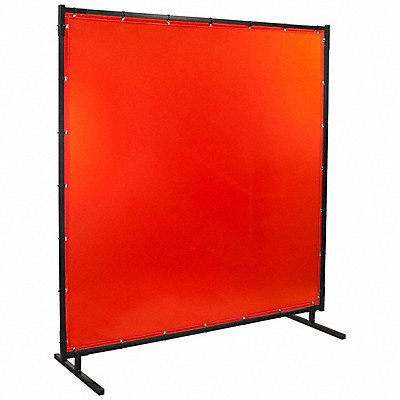 Welding Screens 8 ft H 8 ft W Orange