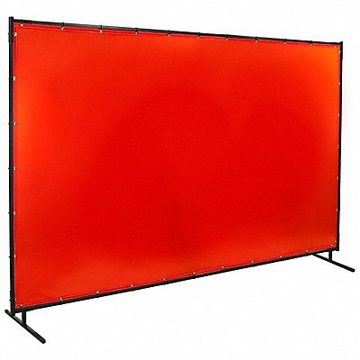 Welding Screens 6 ft H 10 ft W Orange