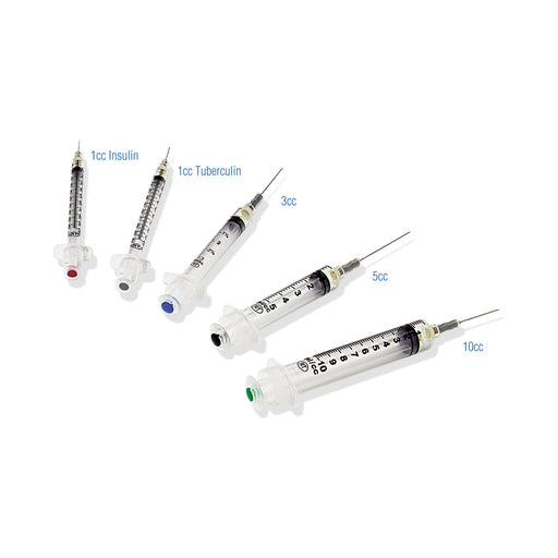 Safety Hypodermic Syringe with Needle