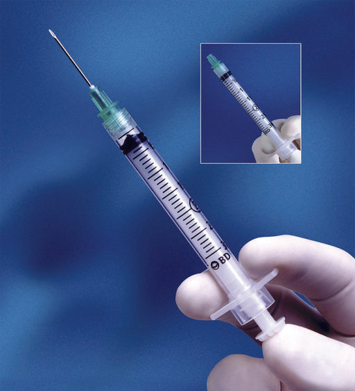 Safety Hypodermic Syringe with Needle