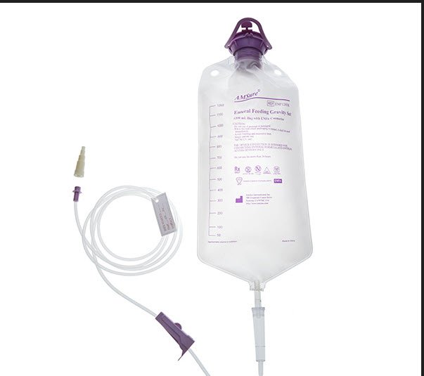 Gravity Feeding Bag Set with ENFit™ Connector