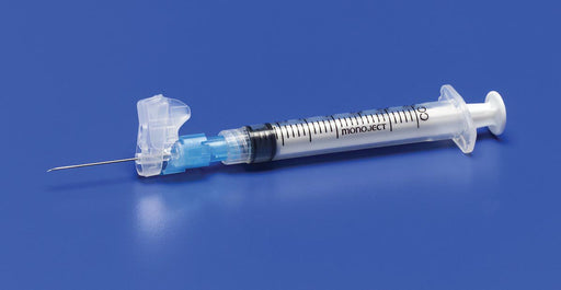 Safety Hypodermic Syringe with Needle